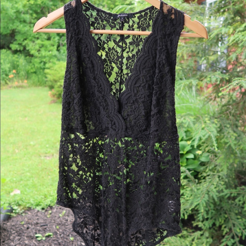 Black Lace Bodysuit